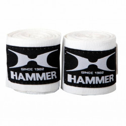 Hammer Boxing Bandages - per Paar Wit-Zwart 2,5 m - 3,5 m - 4,5 m Hammer Boxing Bandages - per Paar Wit-Zwart 2,5 m - 3,5 m - 4,5 m