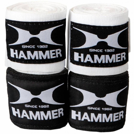 Hammer Boxing Bandages - per Paar3,5 meter - zwart