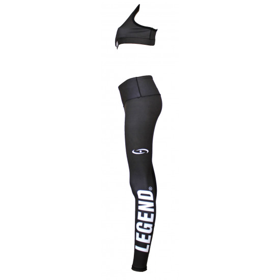 Sportlegging dames Legend Zwart/wit - Maat: L Sportlegging dames Legend Zwart/wit - Maat: L