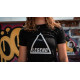 t-shirt zwart Legend triangle - Maat: L