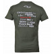 t-shirt army green Legend inspiration quote - Maat: 4XS