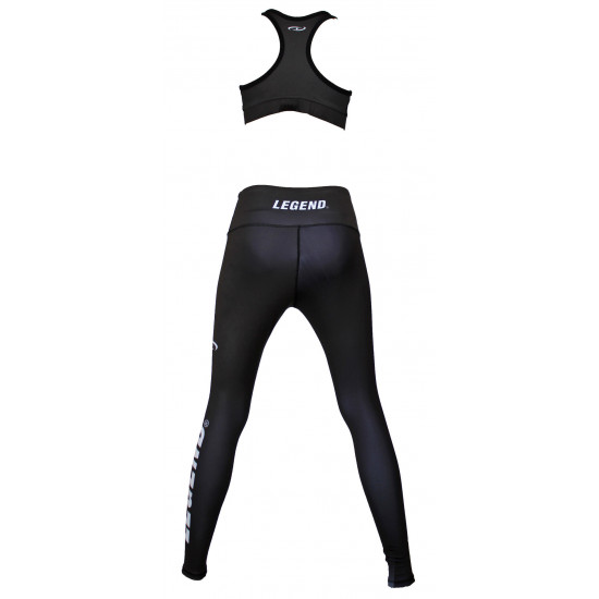 Sportlegging dames Legend Zwart/wit - Maat: XL Sportlegging dames Legend Zwart/wit - Maat: XL
