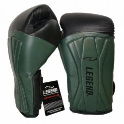Bokshandschoenen leer Legend Power Special Mat Groen - Maat: 14oz Bokshandschoenen leer Legend Power Special Mat Groen - Maat: 14oz
