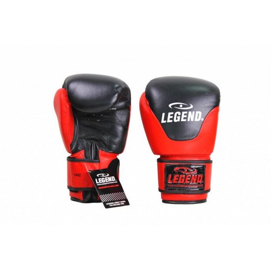 Leren Bokshandschoenen Legend Thai series Rood - Maat: 14oz