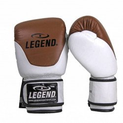 Leren Bokshandschoenen Legend Thai series Bruin - Maat: 10oz Leren Bokshandschoenen Legend Thai series Bruin - Maat: 10oz