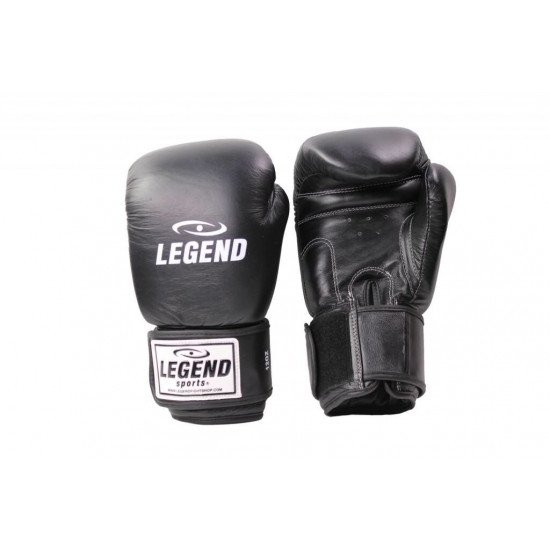 Leren Bokshandschoenen Legend Thai series Zwart - Maat: 16oz