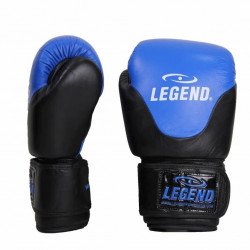 Leren Bokshandschoenen Legend Thai series Blauw - Maat: 14oz Leren Bokshandschoenen Legend Thai series Blauw - Maat: 14oz