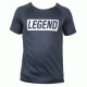 t-shirt zwart mesh Legend inspiration quote - Maat: XXXS