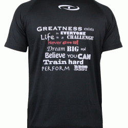 t-shirt zwart mesh Legend inspiration quote - Maat: XL t-shirt zwart mesh Legend inspiration quote - Maat: XL