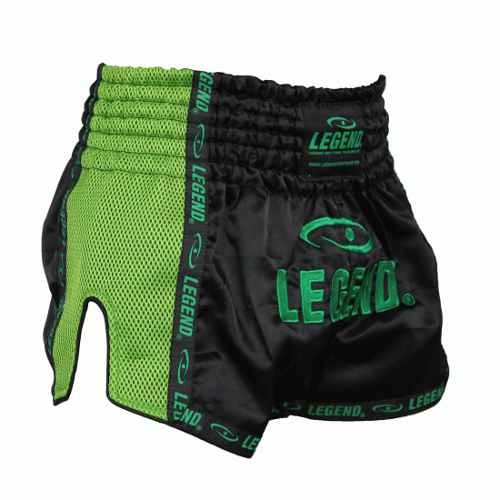 Kickboks broekje Groen Mesh Legend Trendy  - Maat: L