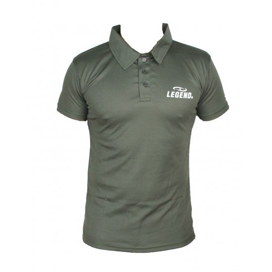 Polo Legend Slimfit army green - Maat: 3XS