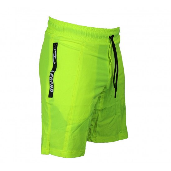 Korte broek/short Legend met rits vakken Neon Groen - Maat: 4XS Korte broek/short Legend met rits vakken Neon Groen - Maat: 4XS