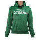 Joggingpak dames/heren met hoodie groen - Maat: M