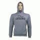 Hoodie Legend Fleece grijs - Maat: XS