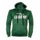 Joggingpak dames/heren met hoodie groen - Maat: M