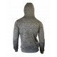 Hoodie dames/heren trendy Legend design Grijs - Maat: S