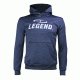 Hoodie dames/heren trendy Legend design Navy Blauw - Maat: L