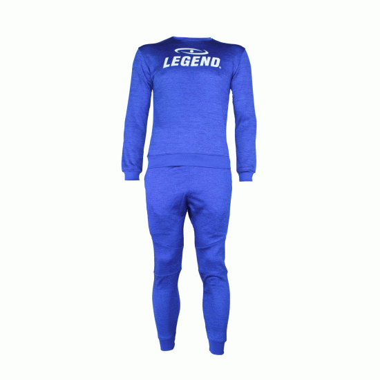 Joggingpak dames/heren met trui/sweater Blauw - Maat: XS