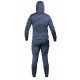 Joggingpak dames/heren met hoodie navy blauw - Maat: XXS