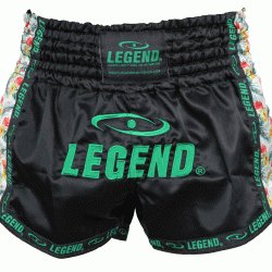 Kickboks broekje dames flower power Legend Trendy - Maat: S Kickboks broekje dames flower power Legend Trendy - Maat: S