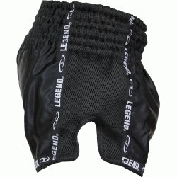 Kickboks broekje Wit/Zwart Legend Trendy - Maat: L Kickboks broekje Wit/Zwart Legend Trendy - Maat: L