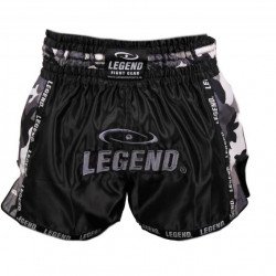 Kickboks broekje camo grijs Legend Trendy - Maat: L Kickboks broekje camo grijs Legend Trendy - Maat: L