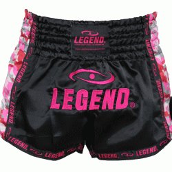 Dames Kickboks broekje Camo roze Legend Trendy - Maat: L Dames Kickboks broekje Camo roze Legend Trendy - Maat: L