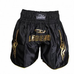 Kickboks broekje gold/white Legend Trendy - Maat: XXS Kickboks broekje gold/white Legend Trendy - Maat: XXS