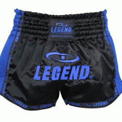 Kickboks broekje blauw mesh Legend Trendy - Maat: XXL Kickboks broekje blauw mesh Legend Trendy - Maat: XXL