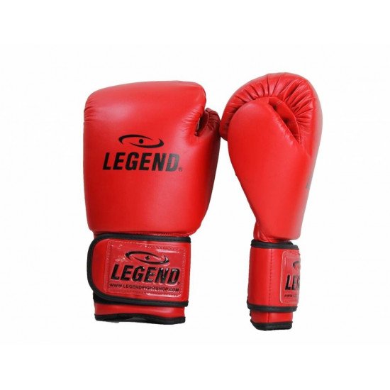 Bokshandschoenen leer Legend Power Special Rood - Maat: 10oz