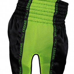Kickboks broekje neon groen mesh Legend Trendy - Maat: L Kickboks broekje neon groen mesh Legend Trendy - Maat: L