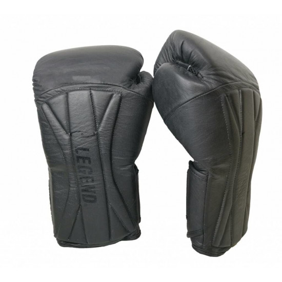 Bokshandschoenen leer Legend Power Special Mat Zwart - Maat: 10oz Bokshandschoenen leer Legend Power Special Mat Zwart - Maat: 10oz