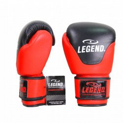 Leren Bokshandschoenen Legend Thai series Rood - Maat: 10oz Leren Bokshandschoenen Legend Thai series Rood - Maat: 10oz