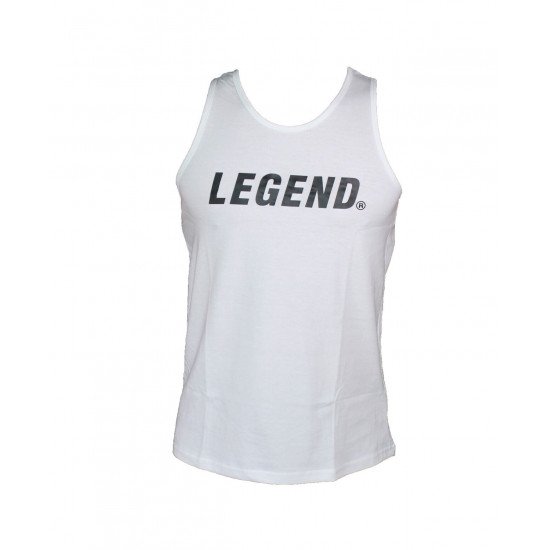 Tank Top heren wit Legend  - Maat: 2XS