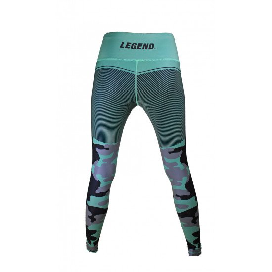 Sportlegging dames Legend Camo Olive - Maat: XXL Sportlegging dames Legend Camo Olive - Maat: XXL