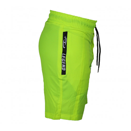 Korte broek/short Legend met rits vakken Neon Groen - Maat: 4XS Korte broek/short Legend met rits vakken Neon Groen - Maat: 4XS