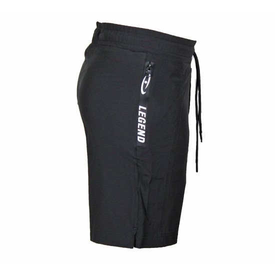 Korte broek/short Legend met rits vakken Zwart - Maat: 4XS Korte broek/short Legend met rits vakken Zwart - Maat: 4XS