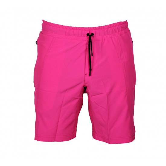 Korte broek/short Legend met rits vakken neon roze - Maat: 3XS