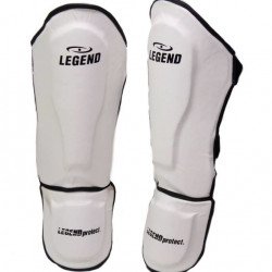 Scheenbeschermers kickboksen Legend Best Wit - Maat: L Scheenbeschermers kickboksen Legend Best Wit - Maat: L