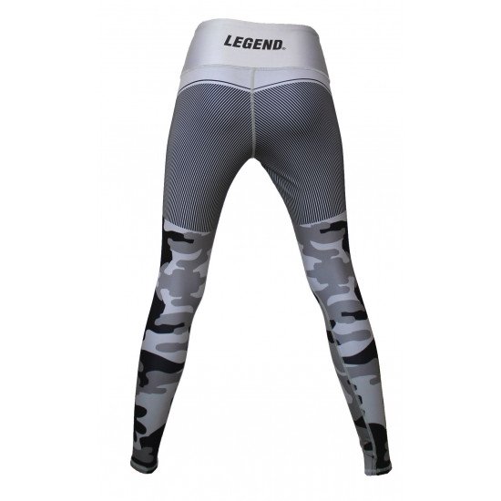 Sportlegging dames Legend Camo Grijs - Maat: XXXS Sportlegging dames Legend Camo Grijs - Maat: XXXS