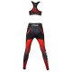 Sportlegging dames Legend Zwart/rood - Maat: L