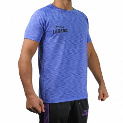 Sportshirt Legend DryFit Blauw melange - Maat: XXS Sportshirt Legend DryFit Blauw melange - Maat: XXS