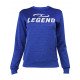 Joggingpak dames/heren met trui/sweater Blauw - Maat: XXXS