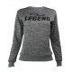 Joggingpak dames/heren met trui/sweater Grijs - Maat: S