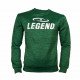 Joggingpak dames/heren met trui/sweater Groen - Maat: S