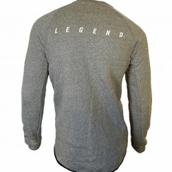 Trui Lang model fleece grijs - Maat: L Trui Lang model fleece grijs - Maat: L