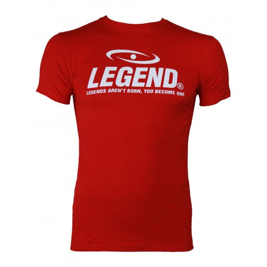 t-shirt rood Slimfit Legend - Maat: XL