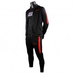Trainingspak Legend DryFit zwart/Rood - Maat: 9-10 years Trainingspak Legend DryFit zwart/Rood - Maat: 9-10 years