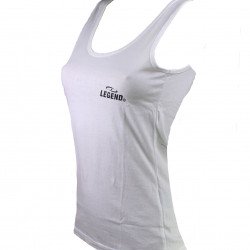 Tank Top dames wit Legend - Maat: 2XS Tank Top dames wit Legend - Maat: 2XS