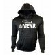 Joggingpak dames/heren met hoodie zwart - Maat: XXXS